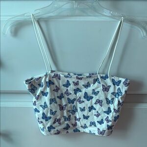 Butterfly Print Women's Top